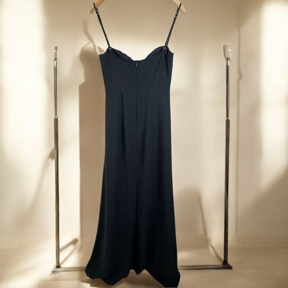 NWT Rumer Anissa Ruched Maxi Dress in Black - Picture 5 of 8